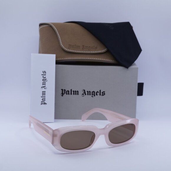 Palm Angels PERI104 NOAH 3B64 Rectangle Sunglasses - Pink/Brown - Picture 4 of 9